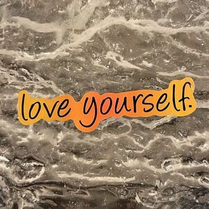 5/$10  Inspirational Waterproof New Vinyl Sticker Decal- Love Yourself